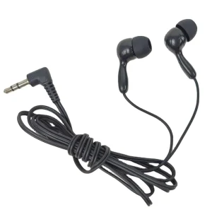 Earphones Black Color Disposable Airline